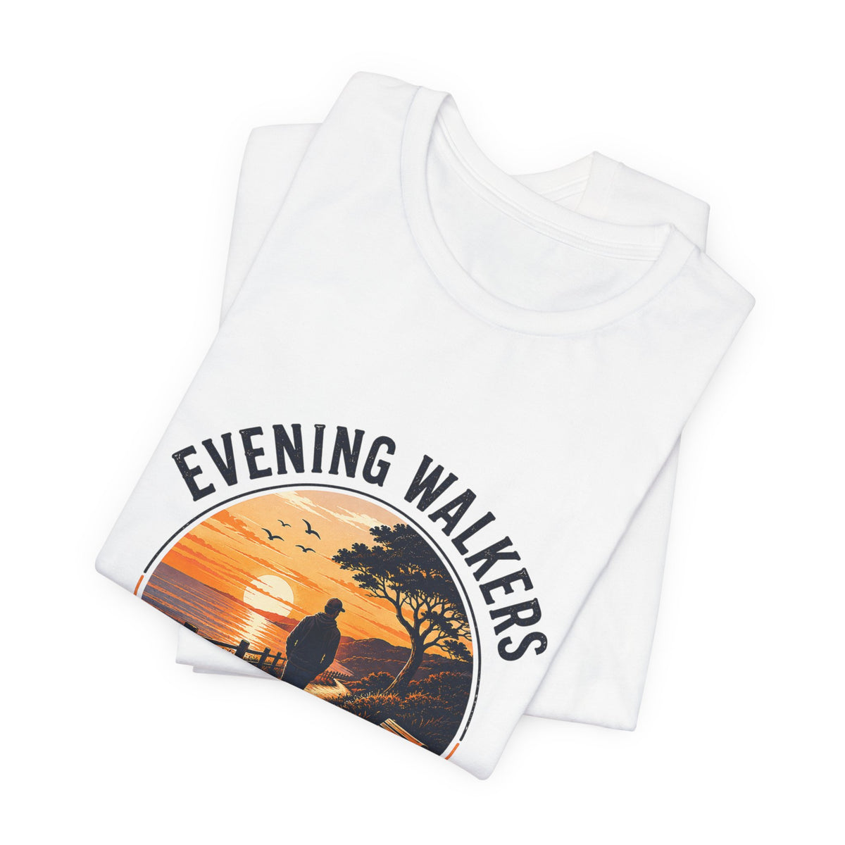 Evening Walkers Sunset Walk T-Shirt — Sunset Silhouette Tee