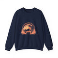 Crewneck Sweatshirt — Retro Sunset Sloth Graphic (Seasonal Chill Vibes)