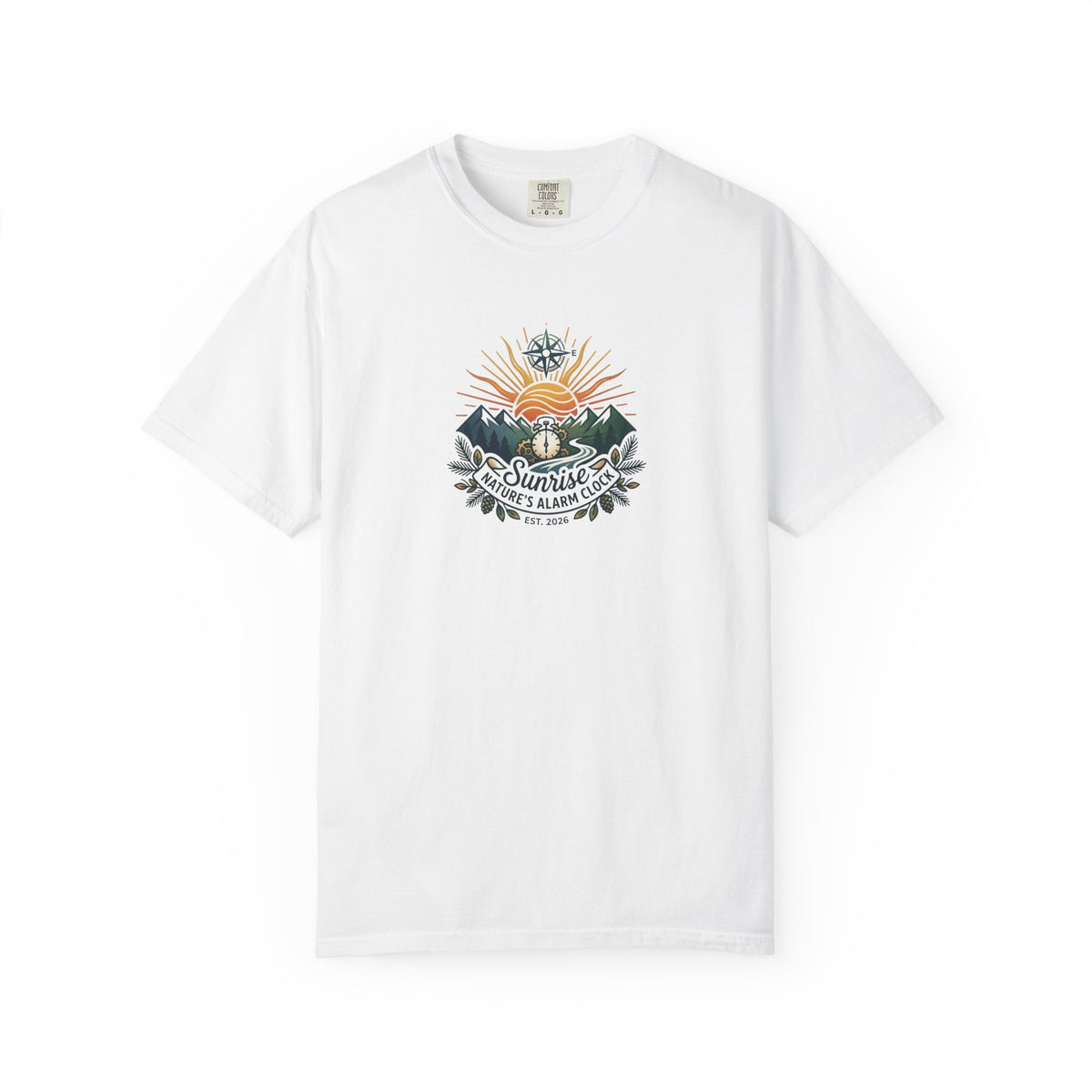 After Work Outdoors T-Shirt — "Clock Out. Watch Sunset." Fishing Sunset Tee