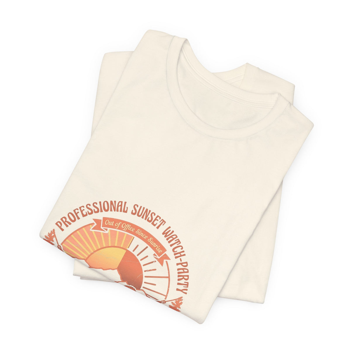 Sunset Watch Party T-Shirt – Retro Sloth Sunset Graphic Tee