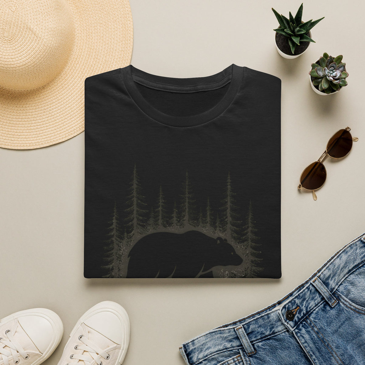 Forest Bear Silhouette T-Shirt
