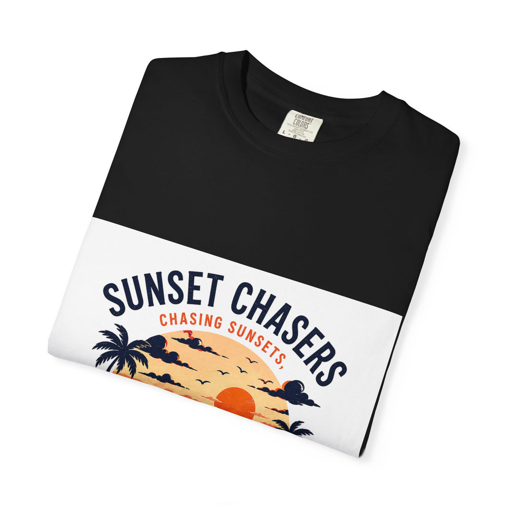 Sunset Chasers T-Shirt — 'Avoiding Responsibilities' Retro Van Beach Tee