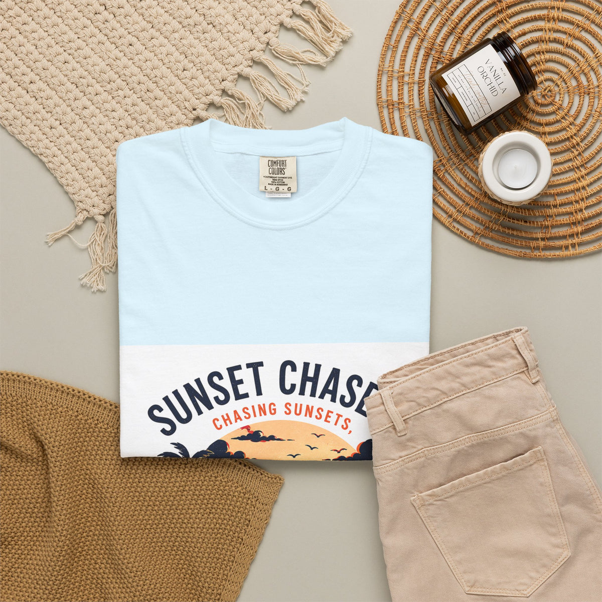 Sunset Chasers T-Shirt — 'Avoiding Responsibilities' Retro Van Beach Tee