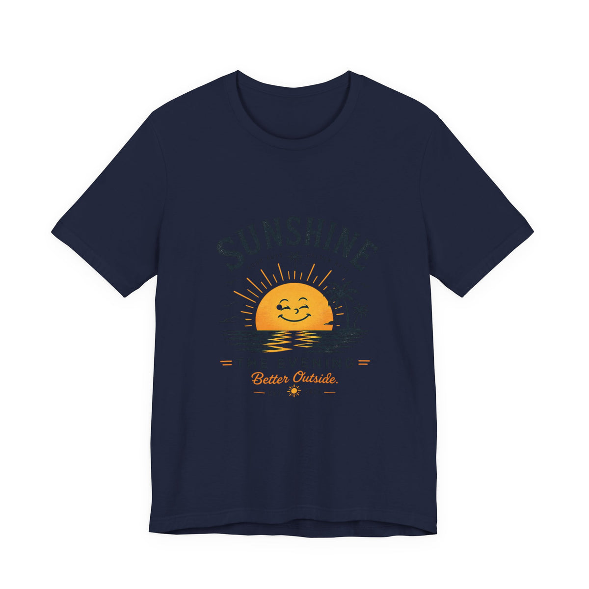 Sunshine Sunset Graphic Tee — 'Sunshine The Evening' Beach T-Shirt