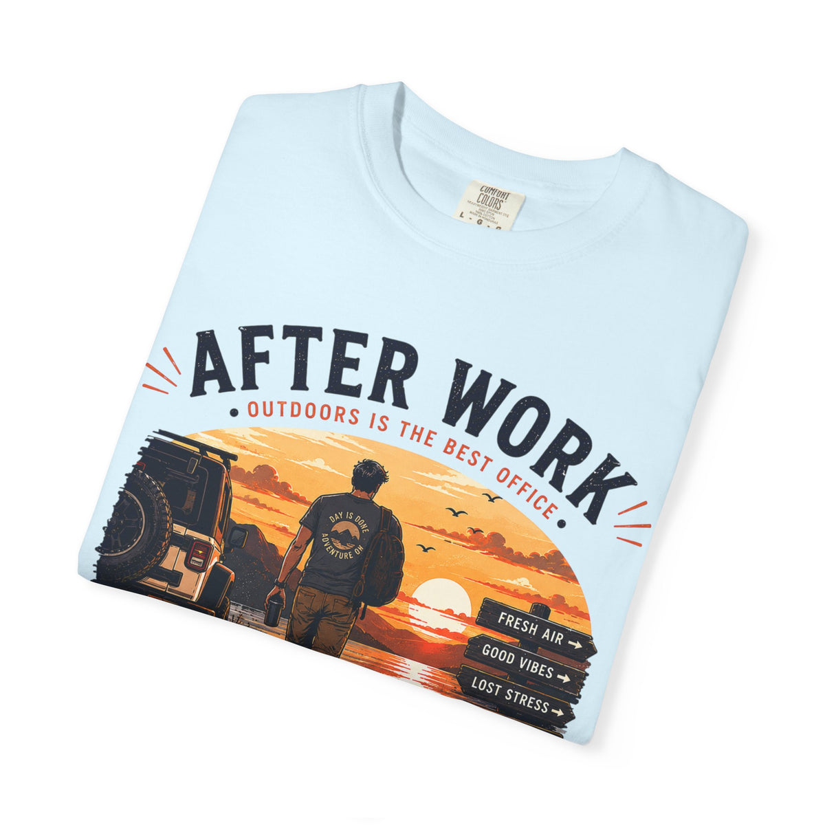 After Work Clock Out Watch Sunset T-Shirt