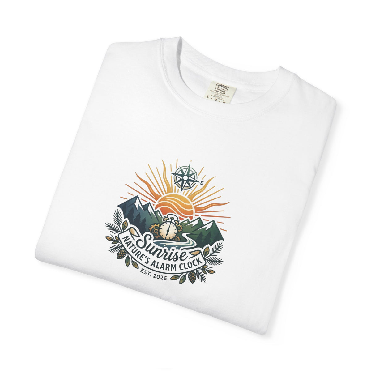 After Work Outdoors T-Shirt — "Clock Out. Watch Sunset." Fishing Sunset Tee