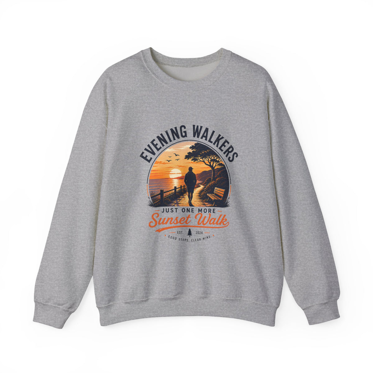 Evening Walkers Sweatshirt — "Just One More Sunset Walk" Crewneck