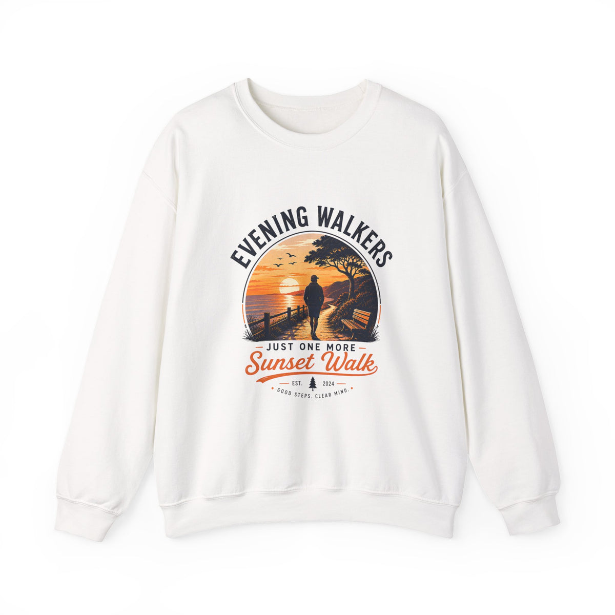 Evening Walkers Sweatshirt — "Just One More Sunset Walk" Crewneck