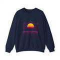 Neon Dusk Crewneck Sweatshirt – Retro Sunset Aesthetic