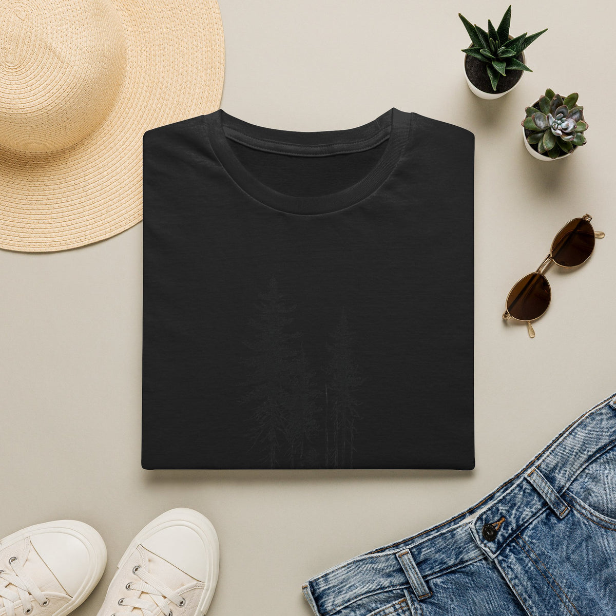 Hiker in Dark Forest T-Shirt