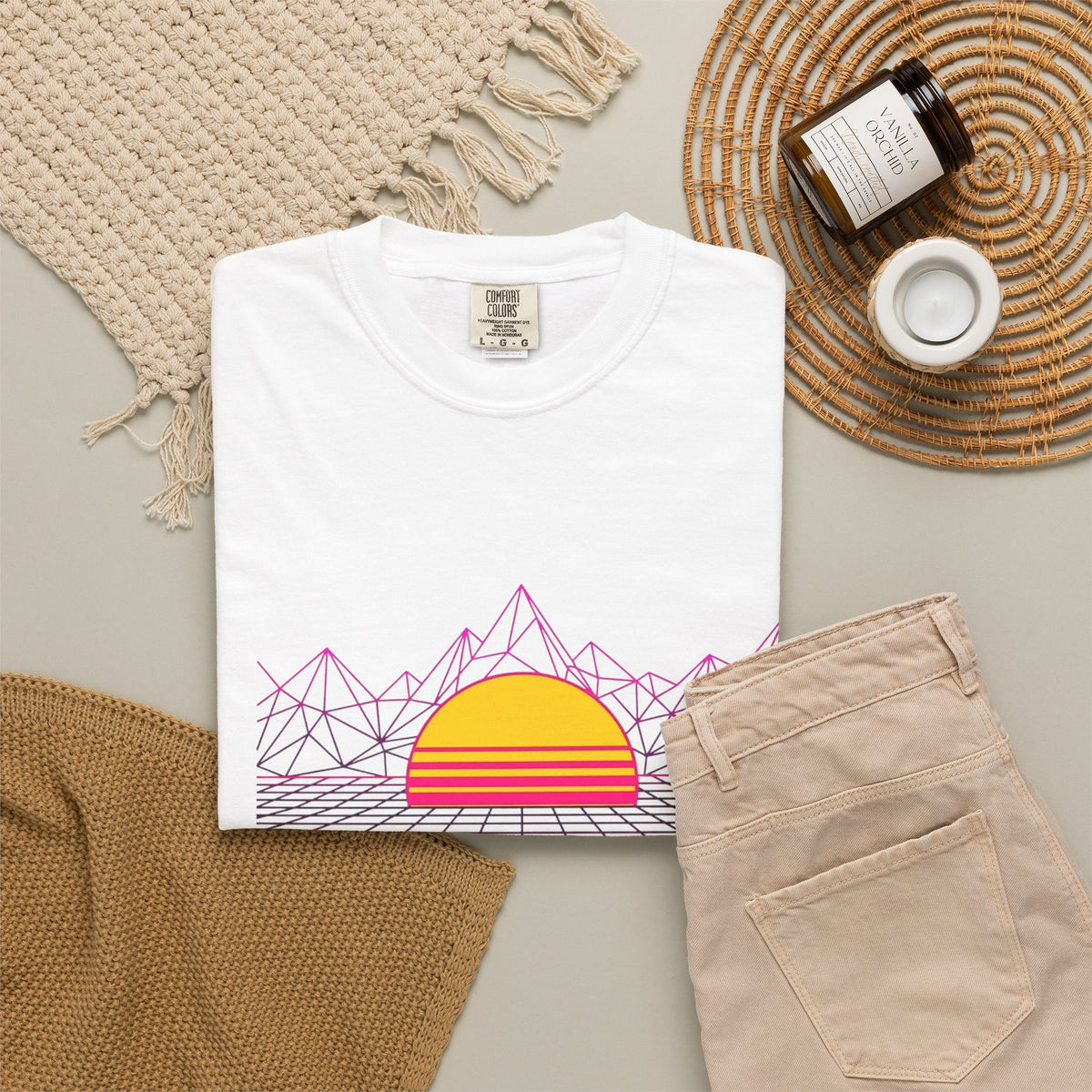 Neon Dusk EST 1984 Retro Sunset T-Shirt
