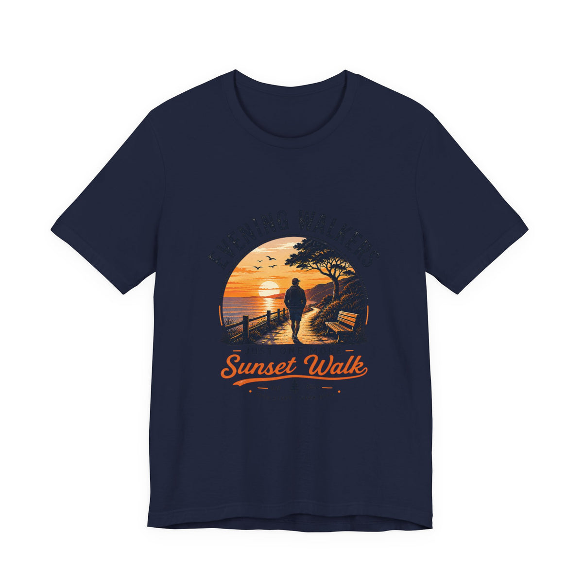 Evening Walkers Sunset Walk T-Shirt — Sunset Silhouette Tee