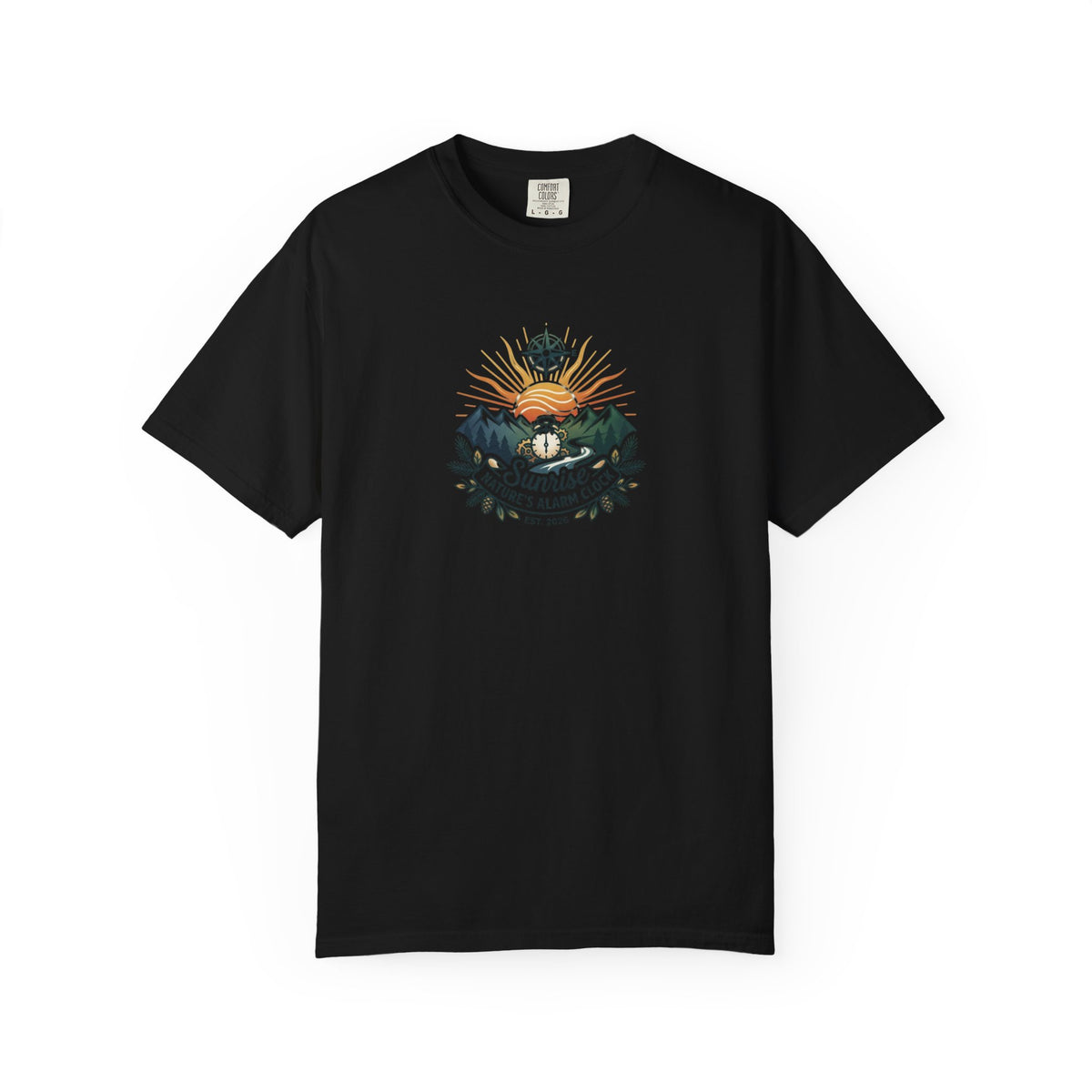 After Work Outdoors T-Shirt — "Clock Out. Watch Sunset." Fishing Sunset Tee