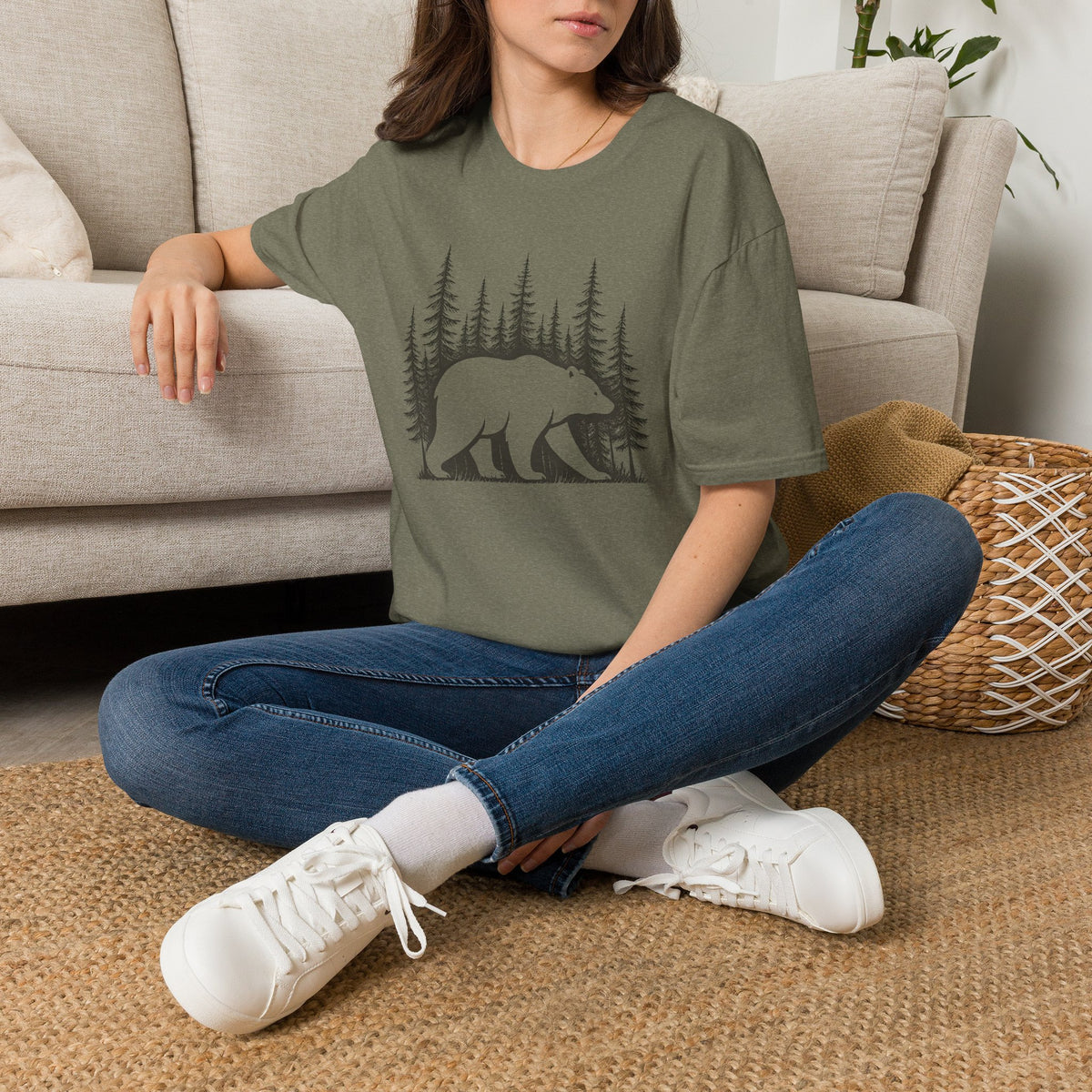 Forest Bear Silhouette T-Shirt