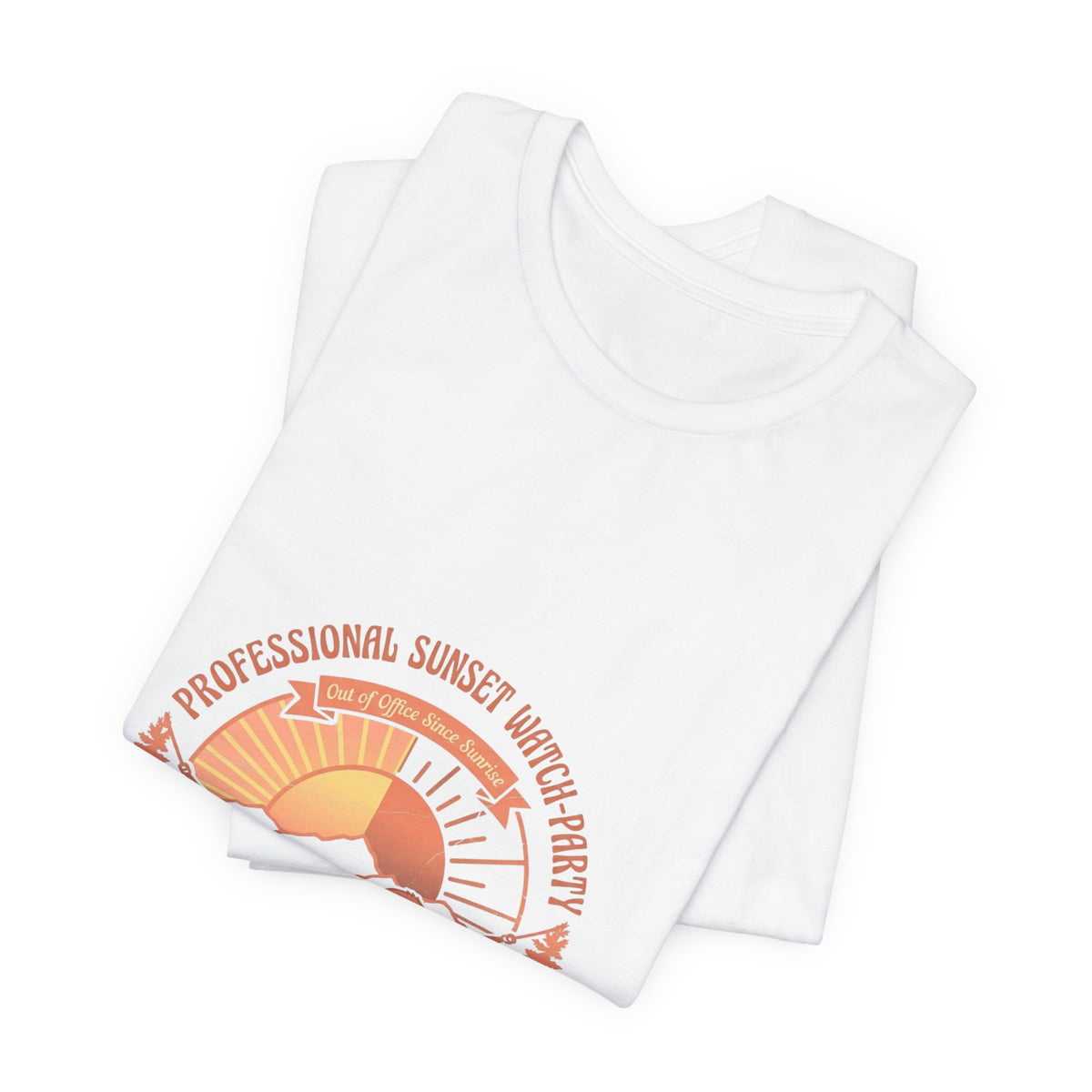 Sunset Watch Party T-Shirt – Retro Sloth Sunset Graphic Tee